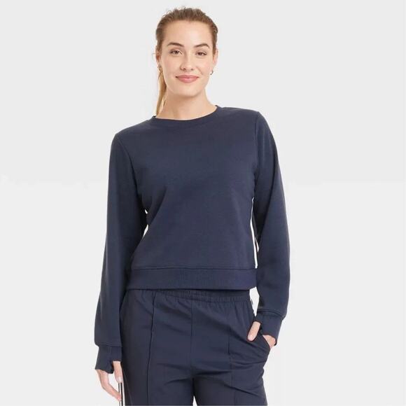 all in motion Tops - All In‎ Motion Women's Crewneck Sweatshirt Navy Blue Size Medium